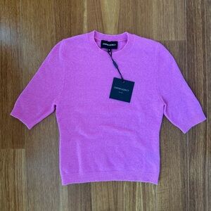 Cynthia Rowley Women's Pink Crew Neck Sweater